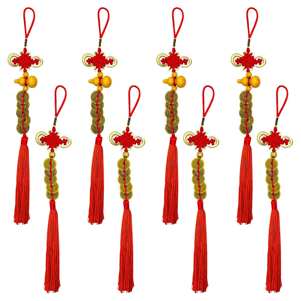 Amazon.com: 8 Strings Chinese New Year Lucky Coins Charms Chinese